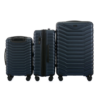 Phantom Expandable 3-Piece Spinner Luggage Set with Lock
