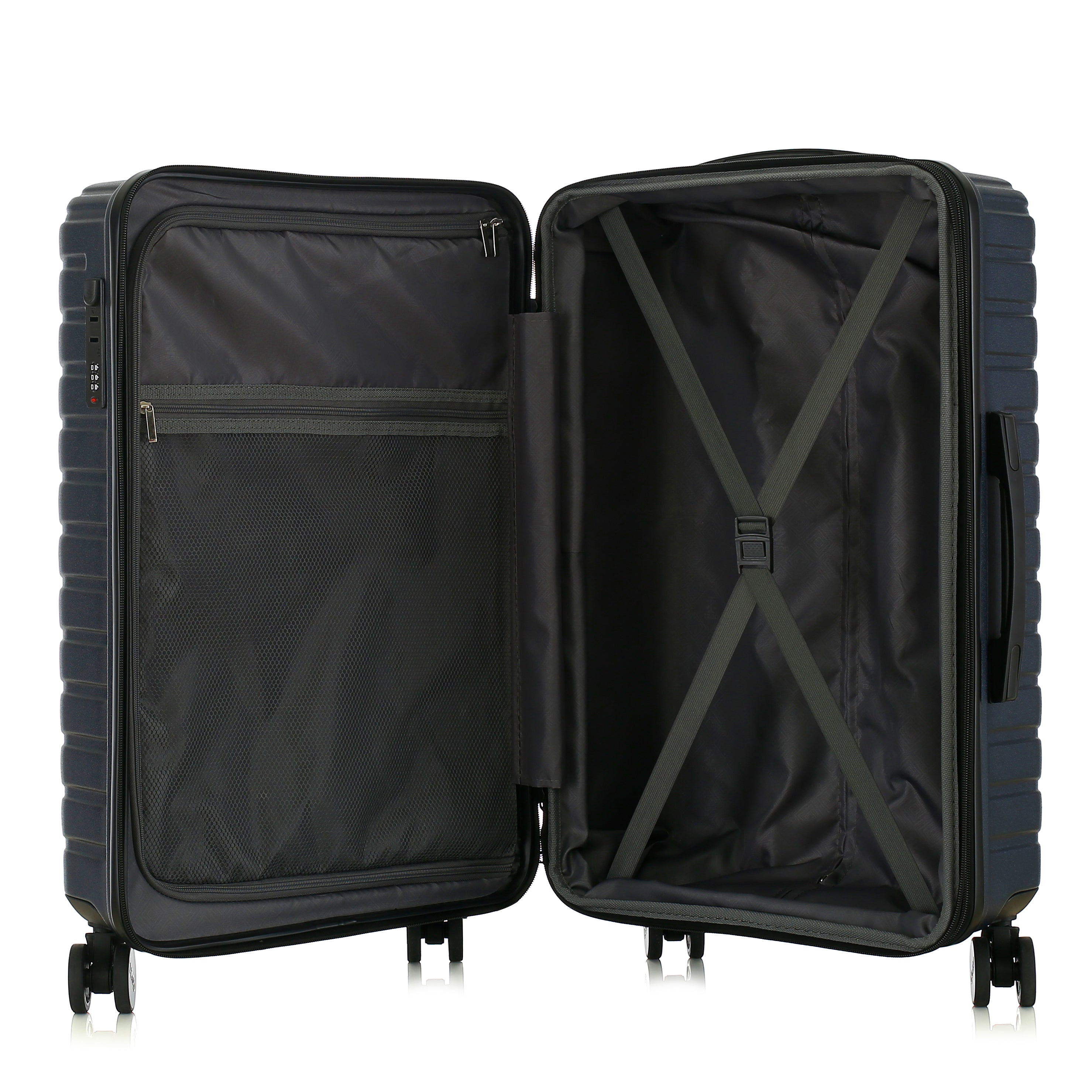 Phantom Expandable 3-Piece Spinner Luggage Set with Lock