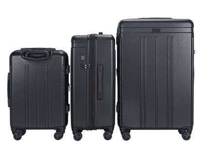 Zoe Expandable 3-Piece Spinner Luggage Set with Lock