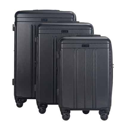 Zoe Expandable 3-Piece Spinner Luggage Set with Lock