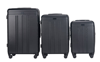 Zoe Expandable 3-Piece Spinner Luggage Set with Lock
