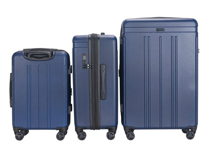 Zoe Expandable 3-Piece Spinner Luggage Set with Lock