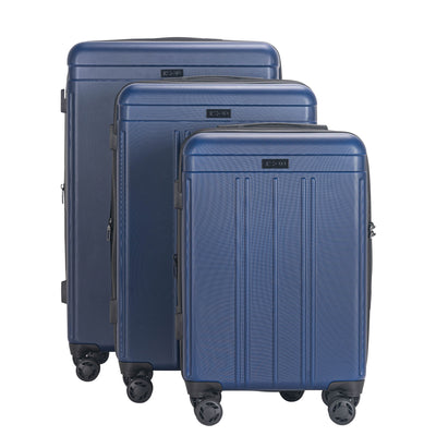 Zoe Expandable 3-Piece Spinner Luggage Set with Lock