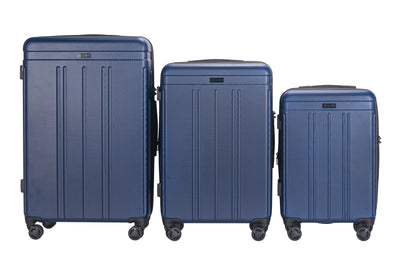 Zoe Expandable 3-Piece Spinner Luggage Set with Lock