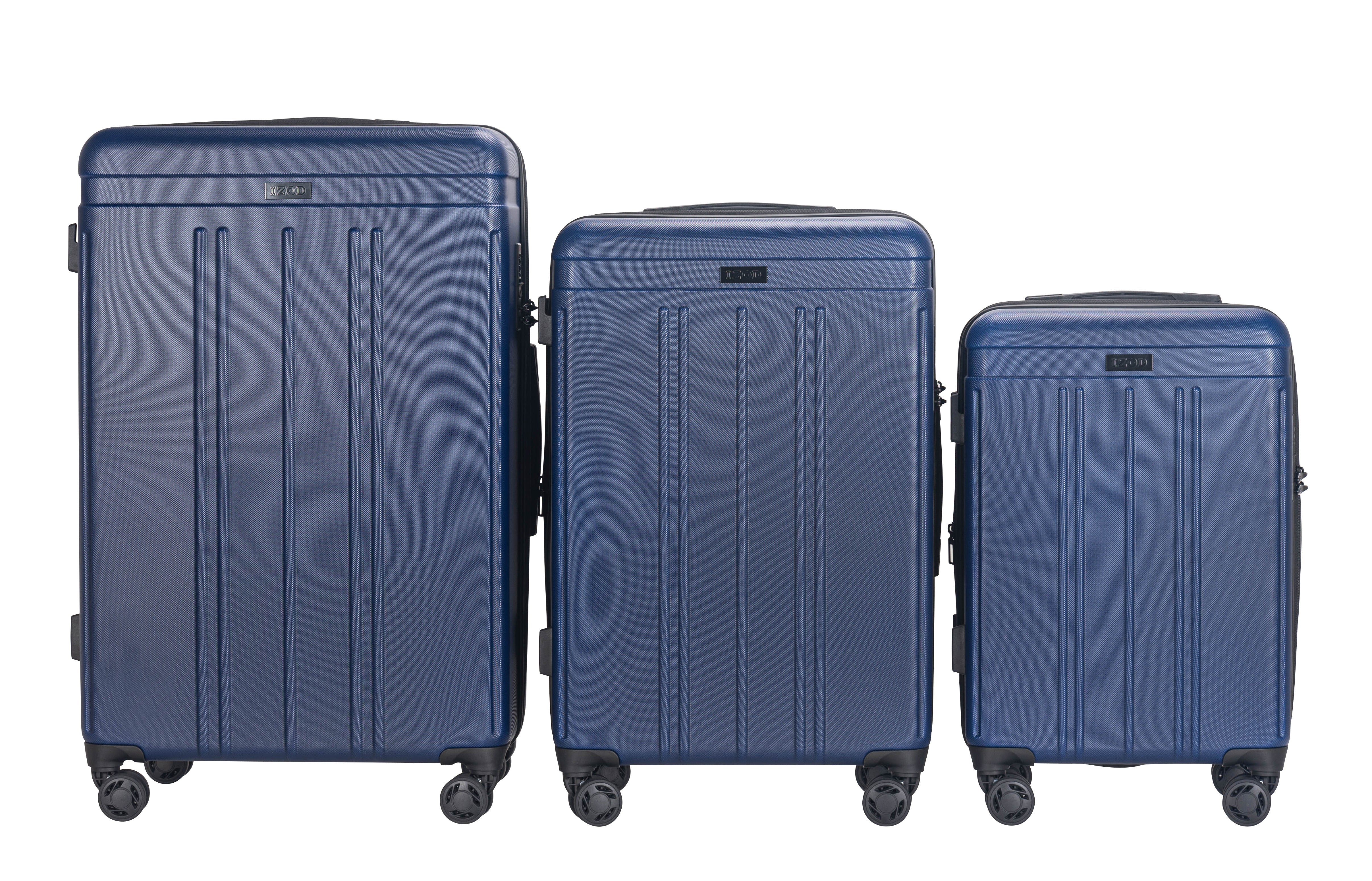 Zoe Expandable 3-Piece Spinner Luggage Set with Lock