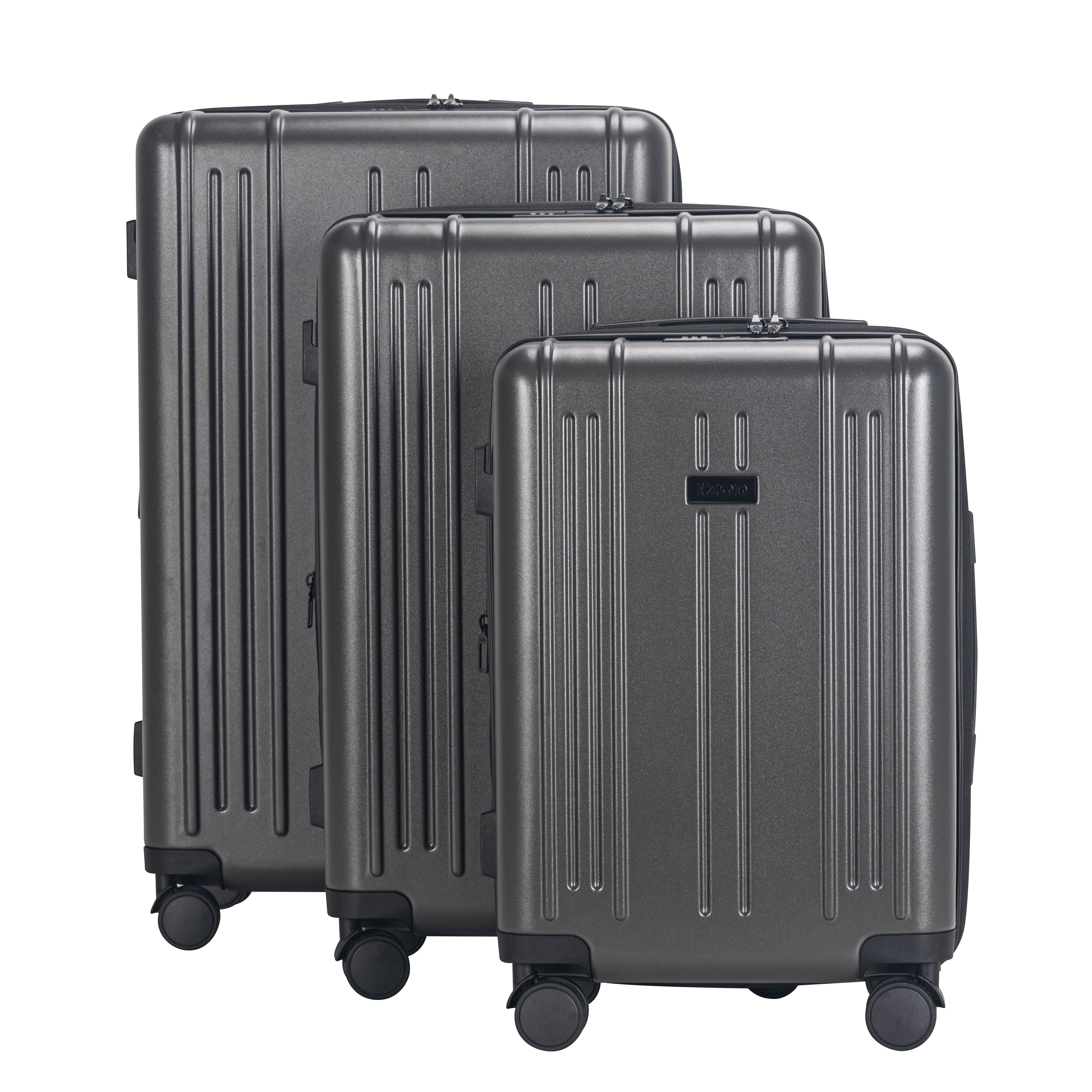 ISLA Expandable 3-Piece Spinner Luggage Set with Lock
