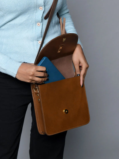 Rich Mocha Elegance Crossbody