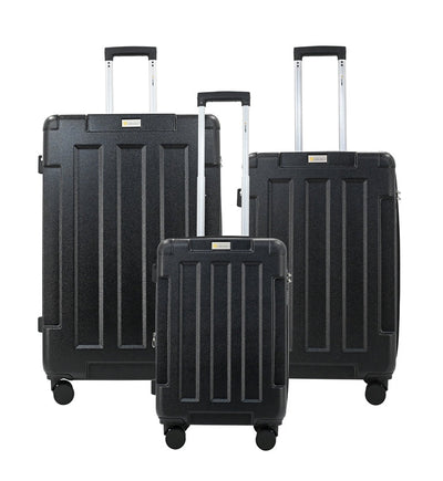 Hawk Expandable 3-Piece Hardside Spinner Luggage Set - 20" 24" 28" with Combination Lock