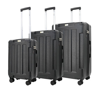 Hawk Expandable 3-Piece Hardside Spinner Luggage Set - 20" 24" 28" with Combination Lock