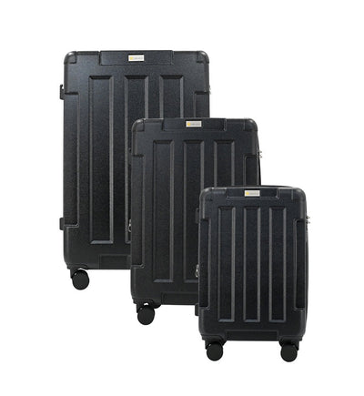 Hawk Expandable 3-Piece Hardside Spinner Luggage Set - 20" 24" 28" with Combination Lock