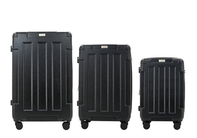 Hawk Expandable 3-Piece Hardside Spinner Luggage Set - 20" 24" 28" with Combination Lock