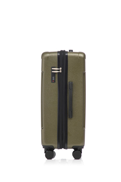 Hawk Expandable 3-Piece Hardside Spinner Luggage Set - 20" 24" 28" with Combination Lock