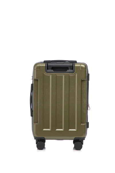 Hawk Expandable 3-Piece Hardside Spinner Luggage Set - 20" 24" 28" with Combination Lock