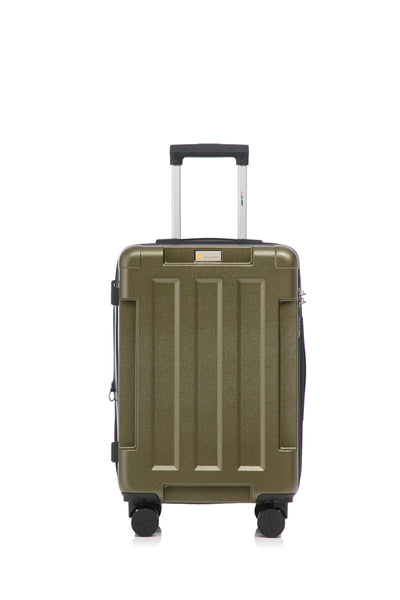 Hawk Expandable 3-Piece Hardside Spinner Luggage Set - 20" 24" 28" with Combination Lock