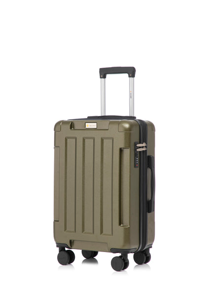 Hawk Expandable 3-Piece Hardside Spinner Luggage Set - 20" 24" 28" with Combination Lock
