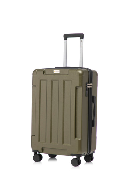 Hawk Expandable 3-Piece Hardside Spinner Luggage Set - 20" 24" 28" with Combination Lock