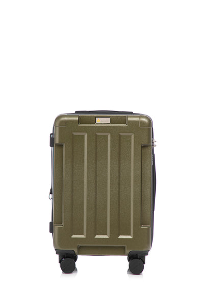 Hawk Expandable 3-Piece Hardside Spinner Luggage Set - 20" 24" 28" with Combination Lock