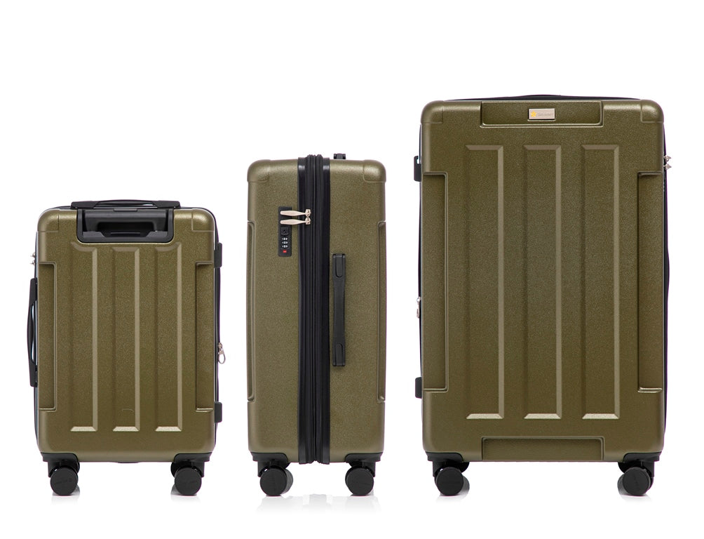 Hawk Expandable 3-Piece Spinner Luggage Set