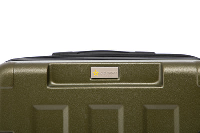 Hawk Expandable 3-Piece Hardside Spinner Luggage Set - 20" 24" 28" with Combination Lock