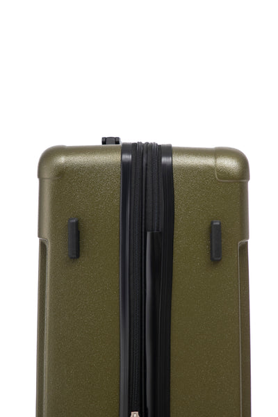 Hawk Expandable 3-Piece Hardside Spinner Luggage Set - 20" 24" 28" with Combination Lock