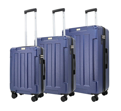 Hawk Expandable 3-Piece Hardside Spinner Luggage Set - 20" 24" 28" with Combination Lock