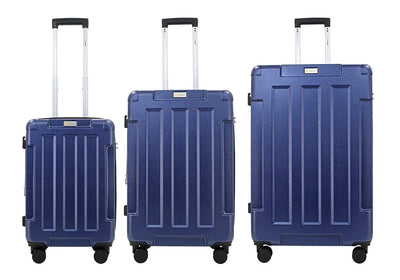 Hawk Expandable 3-Piece Hardside Spinner Luggage Set - 20" 24" 28" with Combination Lock