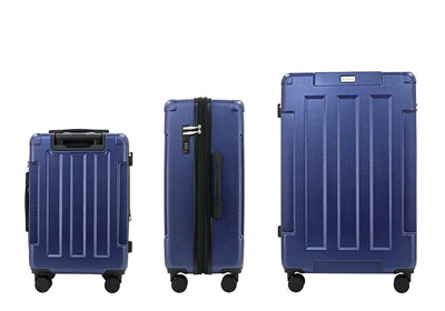 Hawk Expandable 3-Piece Hardside Spinner Luggage Set - 20" 24" 28" with Combination Lock