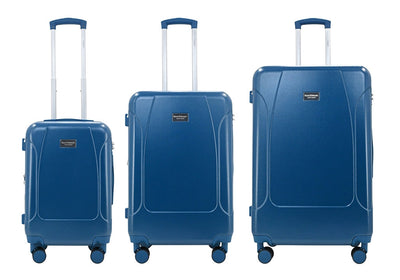 LUNA Expandable 3-Piece Spinner Luggage Set with Lock