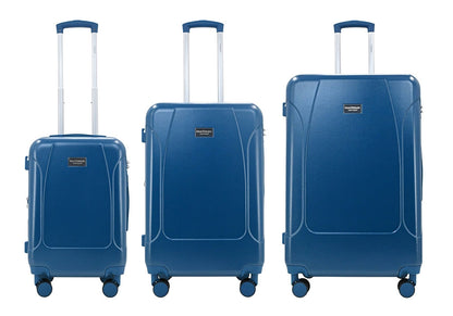 LUNA Expandable 3-Piece Spinner Luggage Set with Lock