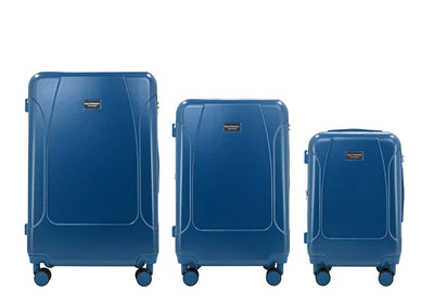 LUNA Expandable 3-Piece Spinner Luggage Set with Lock