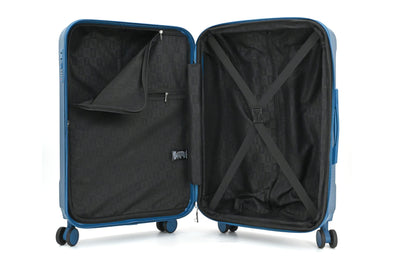 LUNA Expandable 3-Piece Spinner Luggage Set with Lock