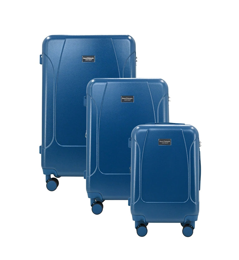 LUNA Expandable 3-Piece Spinner Luggage Set with Lock