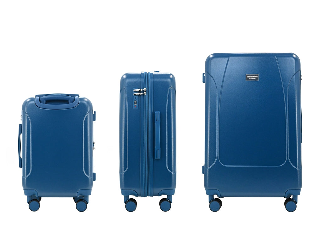 LUNA Expandable 3-Piece Spinner Luggage Set with Lock