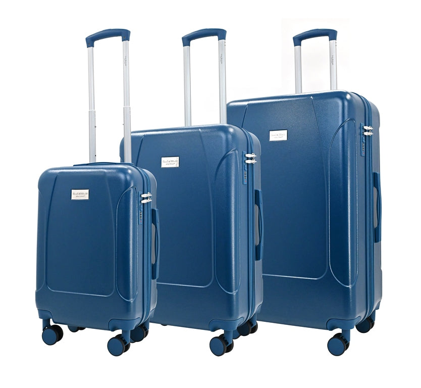 LUNA Expandable 3-Piece Spinner Luggage Set with Lock