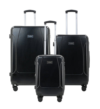LUNA Expandable 3-Piece Spinner Luggage Set with Lock