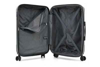 LUNA Expandable 3-Piece Spinner Luggage Set with Lock