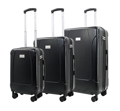 LUNA Expandable 3-Piece Spinner Luggage Set with Lock