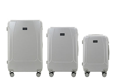 LUNA Expandable 3-Piece Spinner Luggage Set with Lock