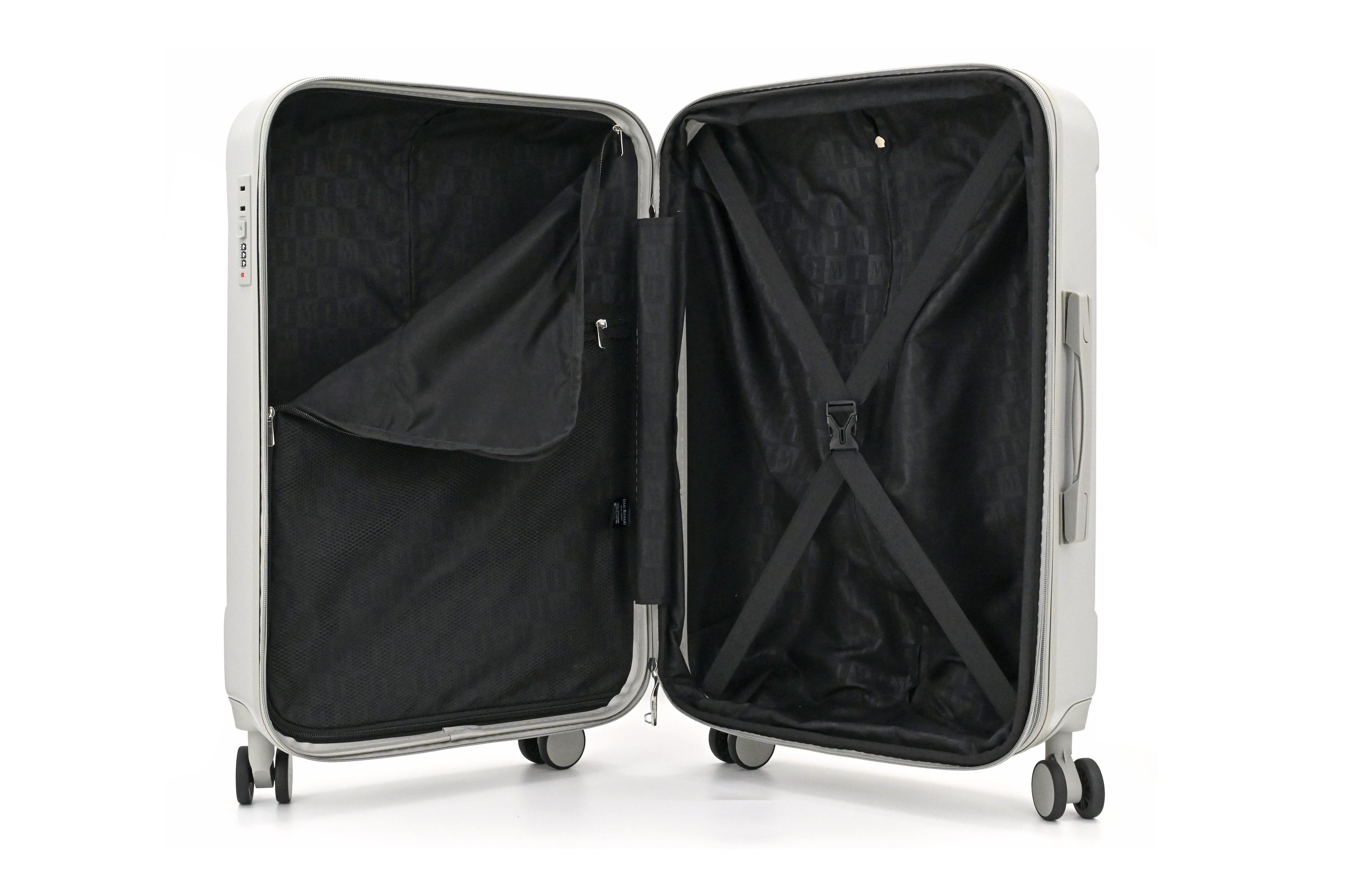 LUNA Expandable 3-Piece Spinner Luggage Set with Lock