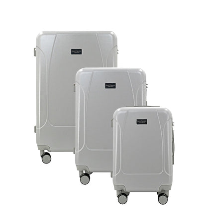 LUNA Expandable 3-Piece Spinner Luggage Set with Lock