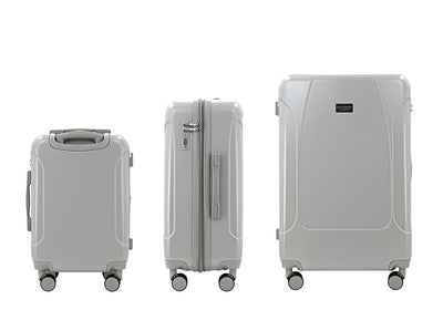 LUNA Expandable 3-Piece Spinner Luggage Set with Lock