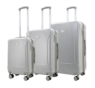 LUNA Expandable 3-Piece Spinner Luggage Set with Lock