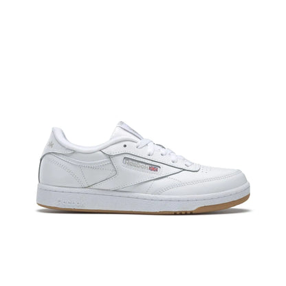 REEBOK CN5646 (100000213) CLUB C JR'S (Medium) White/Gum Leather Lifestyle Shoes