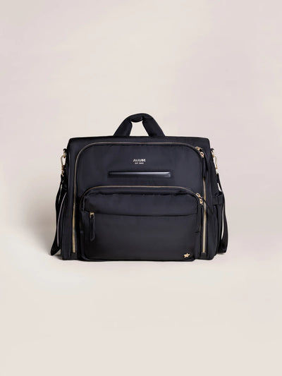 Satchel Black – 3-in-1 Stylish & Versatile Diaper Bag