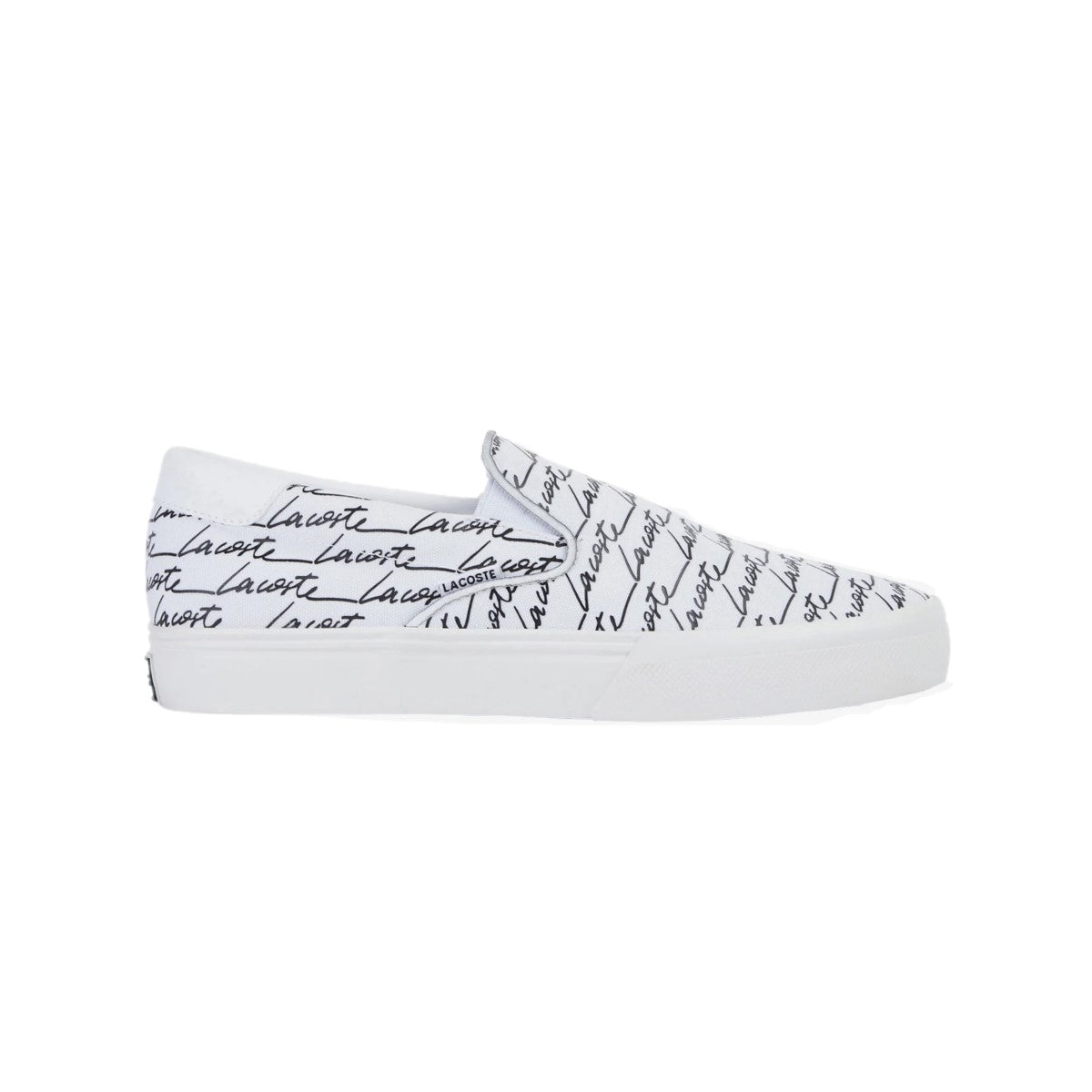LACOSTE 7-43CMA0050147 JUMP SERVE SLIP Men's (Medium) White/Black Canvas Lifestyle Shoes