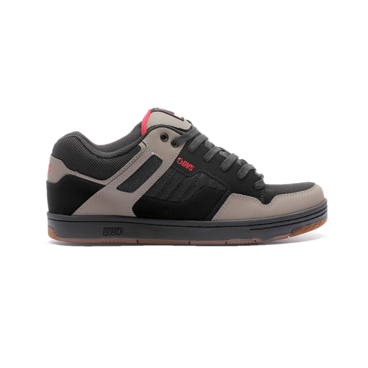 DVS F0000278034 ENDURO 125 + LUTZKA Men's (Medium) Brindle/Black/Red Leather & Mesh Skate Shoes