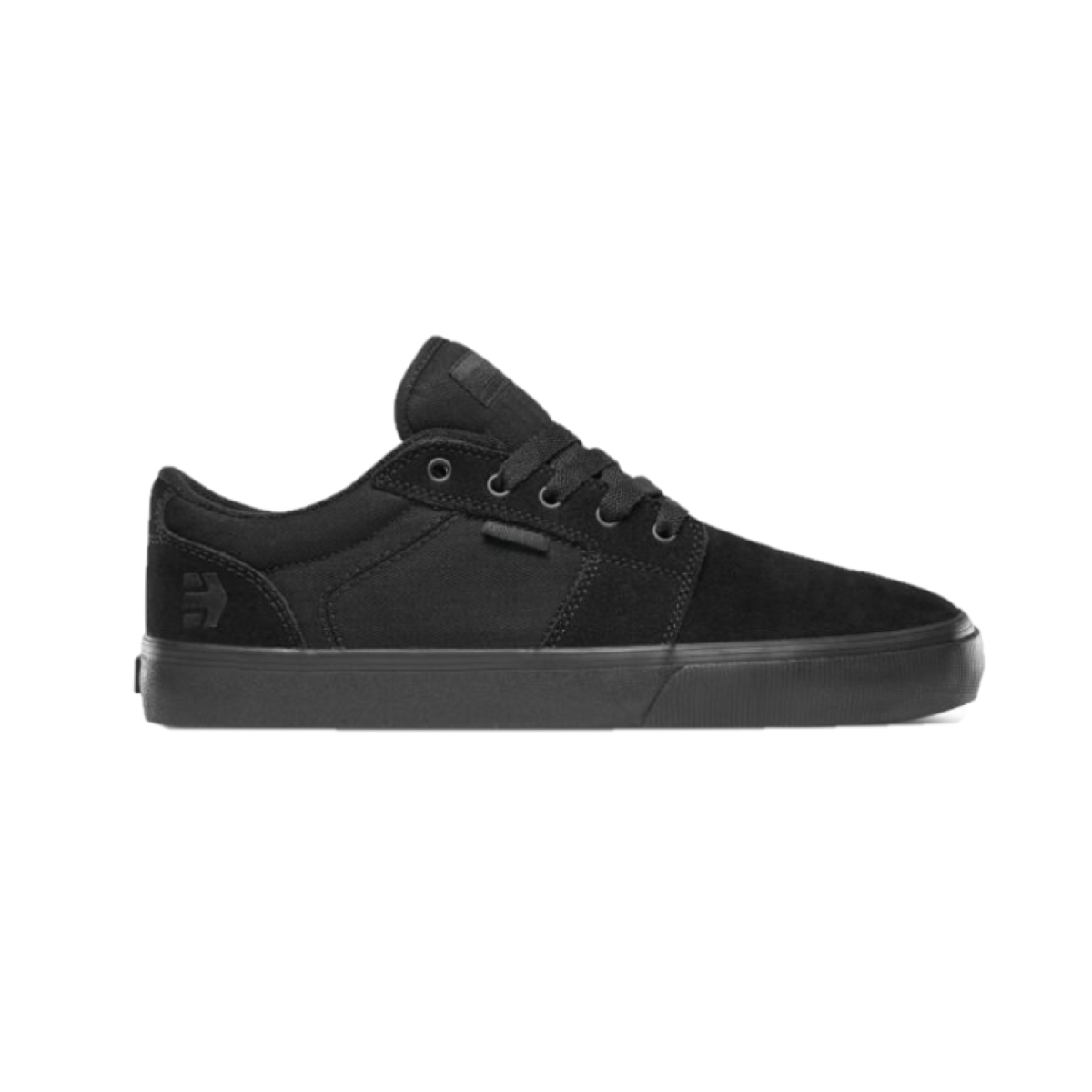 ETNIES 4101000351 004 BARGE LS Men's (Medium) Black/Black Suede/Canvas Skate Shoes