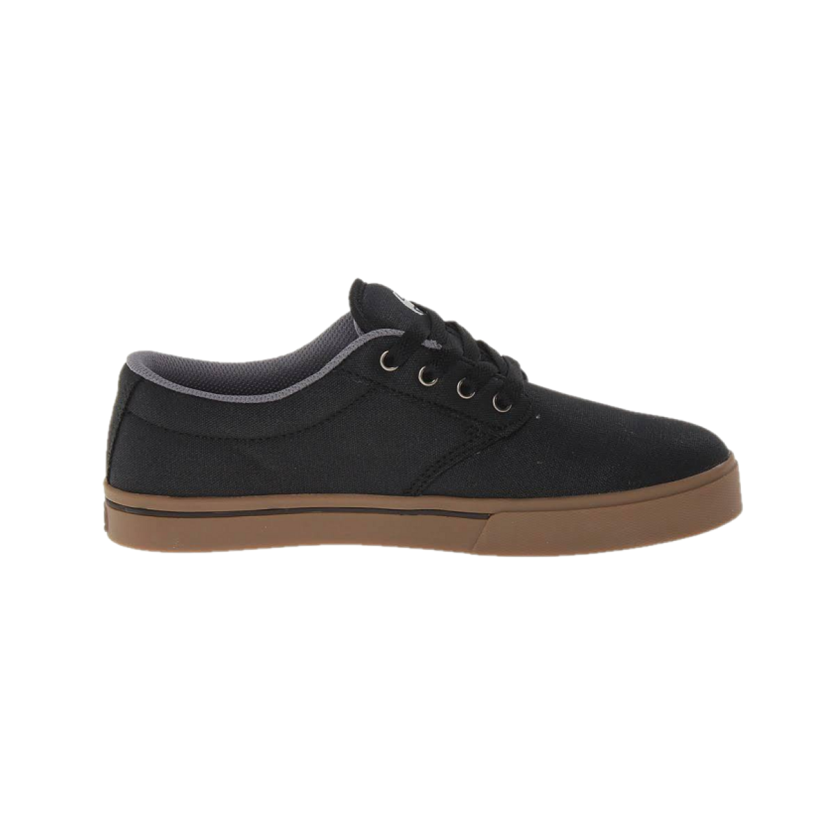 ETNIES 4101000323 968 JAMESON 2 ECO Men's (Medium) Black/Gum/White Canvas Skate Shoes