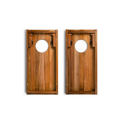 1ft x 2ft Gameday Teams Epoxy Resin Wood Compact Travel Cornhole Board Set