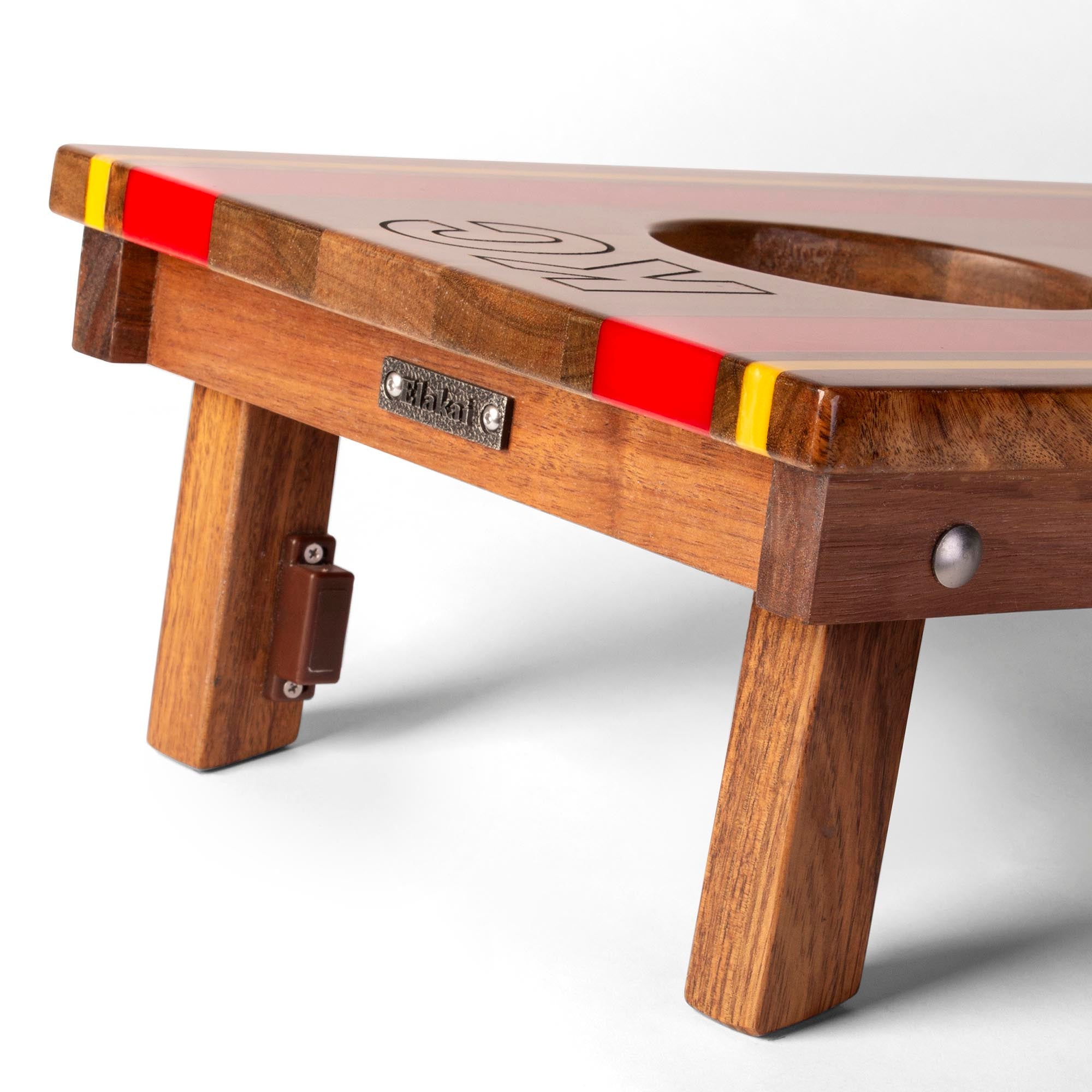 1ft x 2ft Gameday Teams Epoxy Resin Wood Compact Travel Cornhole Board Set